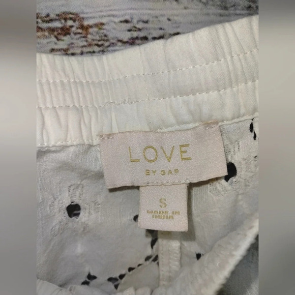 Gap Dreamwell Eyelet‎ Pants White size Small Coverup Swim Pajamas Comfy Lace - Picture 3 of 7